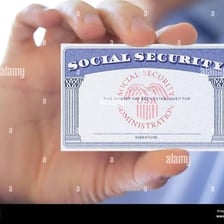 A United States Social Security card shown close up