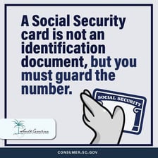 A Social Security card representing sensitive personal identification information.