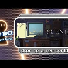 A video game being played in a trial or preview version.