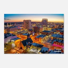 The downtown skyline of Fargo, North Dakota