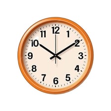 A clock representing a limit in time.