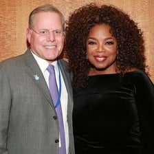 Oprah Winfrey pictured in connection with the Oxygen television network.