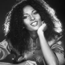 A portrait of actress Pam Grier.