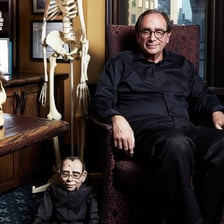 Portrait of author R. L. Stine associated with Goosebumps