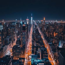 Contemporary buildings in a city skyline