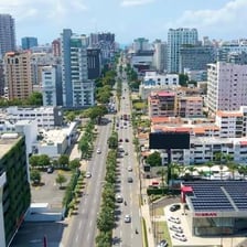 The skyline of Santo Domingo, the Caribbean capital.