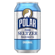 Colorful cans of Polar Seltzer water