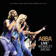 ABBA performing onstage.