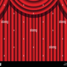 A theater stage during an interval between acts.