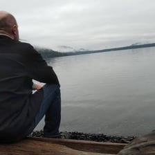 A person relaxing alone during a self-care day