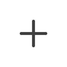 A black plus sign on a white background