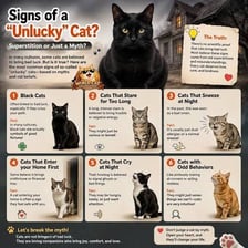 A black cat crossing a path, a commonly recognized example of an omen.