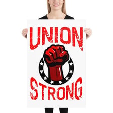 A sign identifying a local labor-union chapter