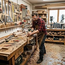A craftsman demonstrating skilled workmanship