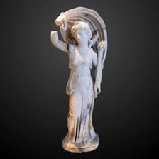 An artistic depiction of Luna, the Roman moon goddess.
