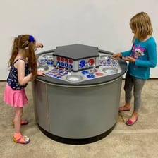 An interactive exhibit combining education and entertainment.