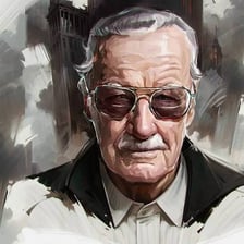 Portrait of comics icon Stan Lee