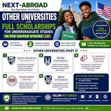 A college student on a campus representing a full scholarship.