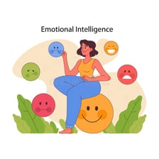An illustration representing a person sensing another person’s emotions