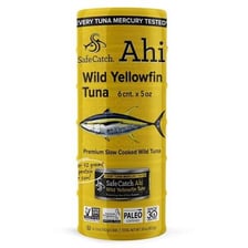 A yellowfin tuna, also called ahi