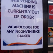 A damaged machine that is no longer functioning.