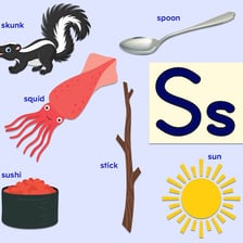 The letter S highlighted at the beginning of the word START
