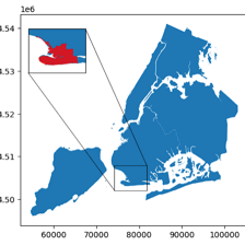 A map containing a smaller inset map highlighting another area.