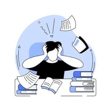 Illustration conveying excessive or overdone behavior
