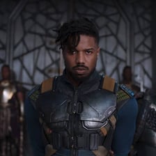 Erik Killmonger, portrayed in Marvel's Black Panther