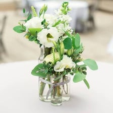 A vase in the process of tipping over