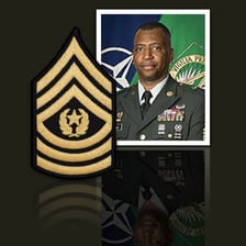 A uniformed sergeant serving as a noncommissioned officer.