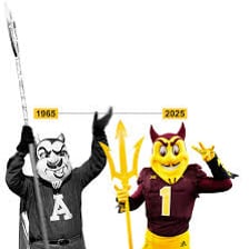 Arizona State University’s Sparky the Sun Devil mascot.