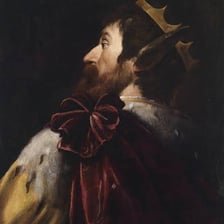 Artwork depicting King Midas turning an object to gold