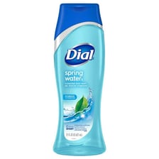A bottle of Dial body wash