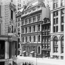 The New York Stock Exchange building on Wall Street