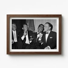 A visual collage representing the Rat Pack and Brat Pack