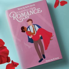 A romance novel with a couple depicted on its cover.