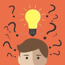 A person reacting with sudden understanding.