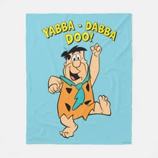 Fred Flintstone from The Flintstones shouting his signature phrase