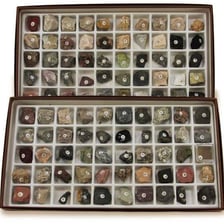 A collection of rocks and mineral specimens
