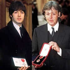 Paul McCartney at a ceremony associated with his knighthood