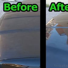 Painted color shown before and after fading