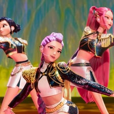 Promotional artwork for the animated film KPop Demon Hunters.