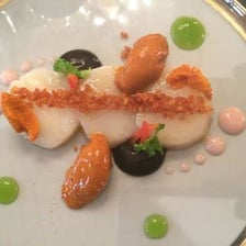 An elaborately presented fine-dining dish.