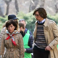 Actor Adam Driver working on a film production.