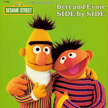 Bert and Ernie, the paired Sesame Street characters.