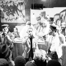 A hip-hop rap performance representing the genre’s Bronx origins.