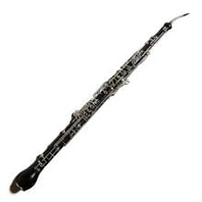 An oboe and a cor anglais displayed side by side.