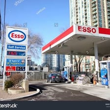 Esso-branded fuel station in Canada