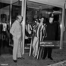 A portrait of Italian fashion executive Aldo Gucci